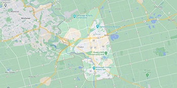 Map of Cambridge, ON.